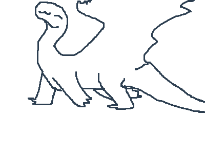 happy dragon walk :3