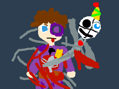 michael afton bloody waning