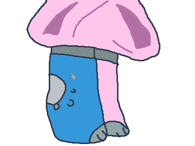 liz is turning pink! (oc called liz)