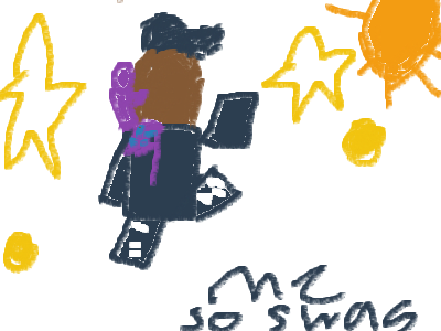 my roblox char i have a surpreme shirt on tho and