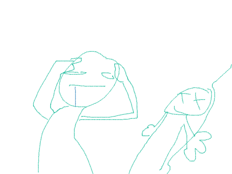 Think mark think drawn in 20 secpnds