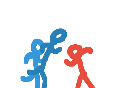 blue twins vs strong red