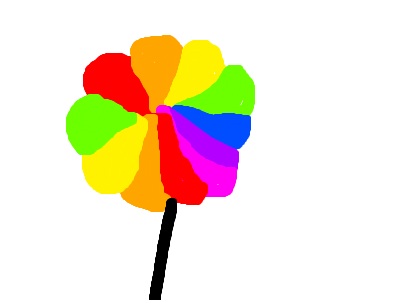 Rainbow flower