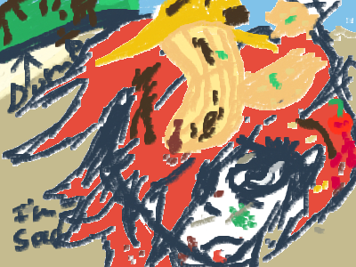 She got thrown in the trash