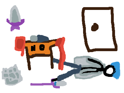 excuse the mess please