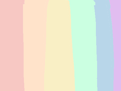 pastel rainbow...