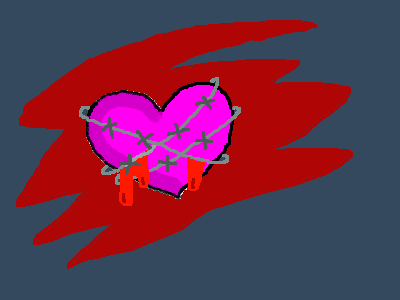 barb-wire heart