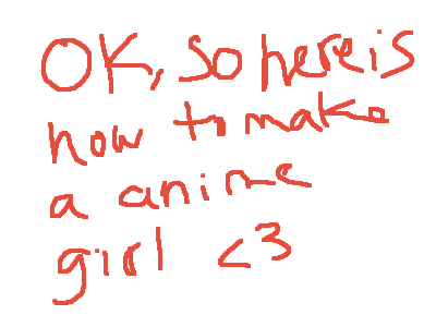 How to make a anime girl