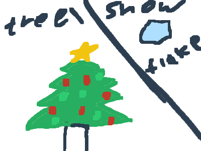 chrismas tree comp/snowflake comp