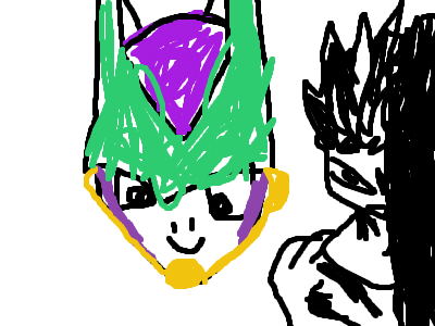Cell and goku
