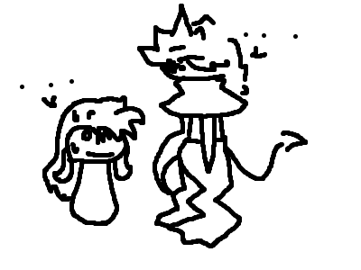 my friend and meh oc
