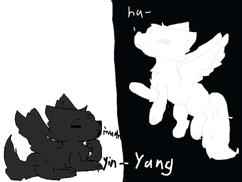 yin-yang (wolf with wings) flash?