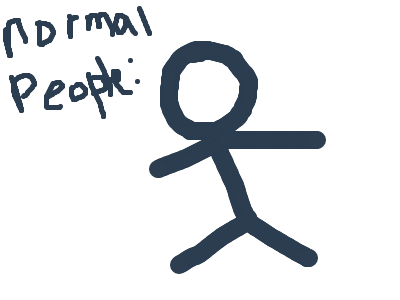 How i draw a stick man XD