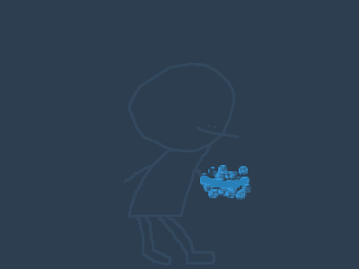 His arm is glowing...?