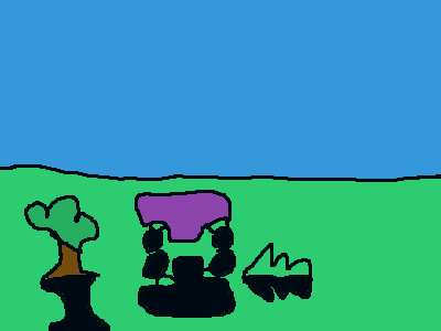 the sun (with shadows)