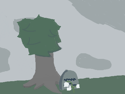 Under the tree where i wanted to be.