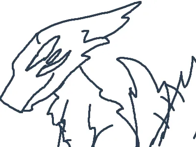 Violets scary wolf