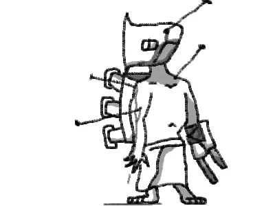 Axe headed post-people