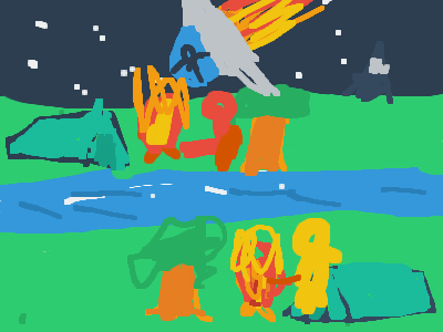 camping sighn ups stick man versoin