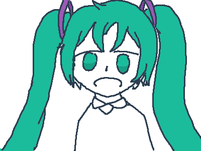 I tried drawing a vocaloid