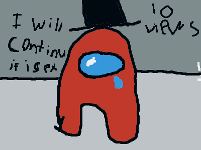 i think im ending the among us animations because