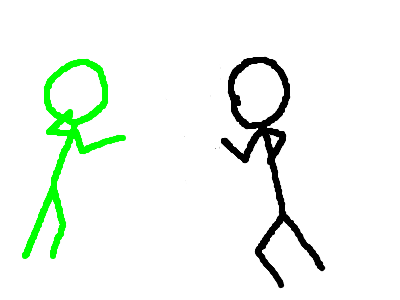 GREEN VS BLACK by KMAN