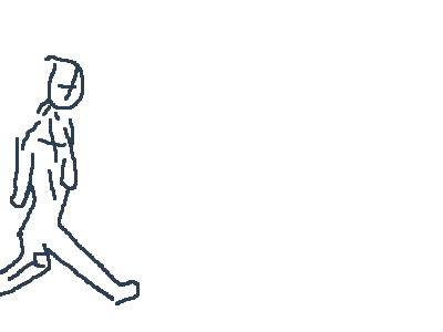 Walking sketch