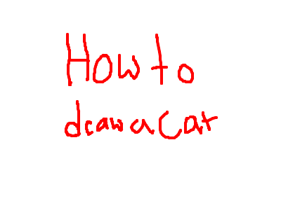 How to draw a cat