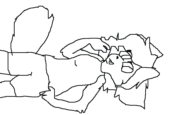 Sideways tail wag be like: