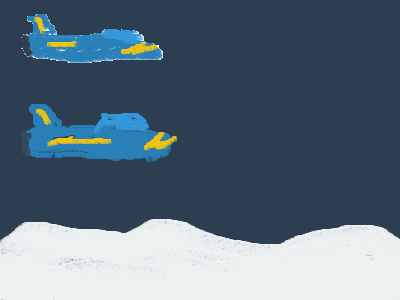 Blue Angels In the night sky