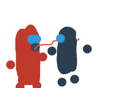 Among us Red vs Purple. (BY KICKOMG23)