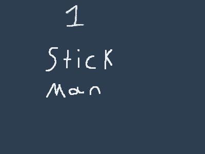 1 stick man 1 door