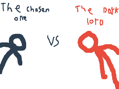 the chosen one vs the dark lord