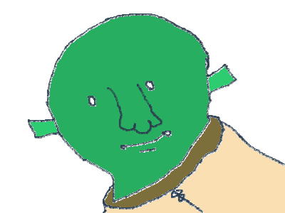 sHrEk but I drew him with mouse