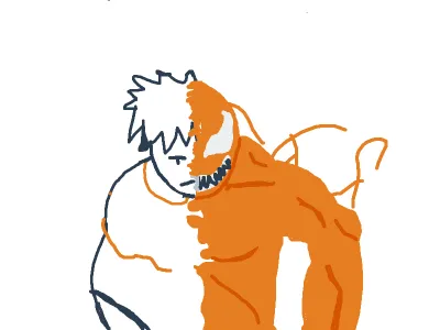 drawing infection goober from coolman cuz im bored