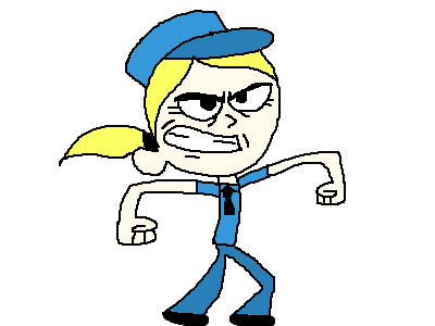 Police Woman Running