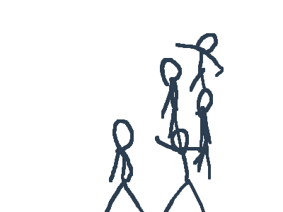 Escapeing the 5 stickmen