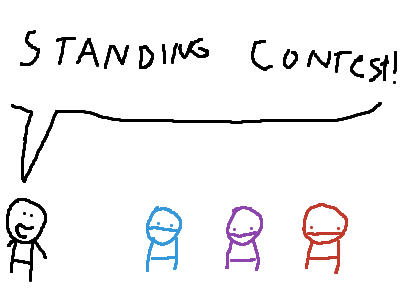 standing contest
