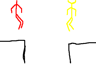 Red and Yellow FIGHT!