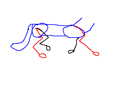 I tried to practice animating a wolf's walk...