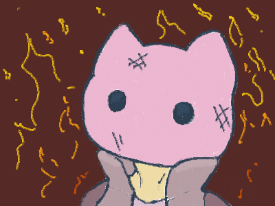 All my troubles on a burning pile