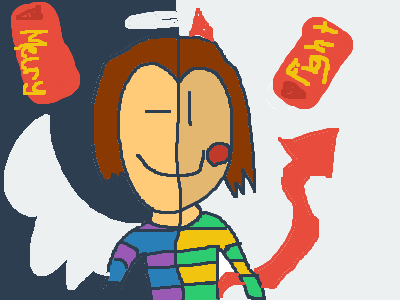 TWO FACES FRISK AND CHARA