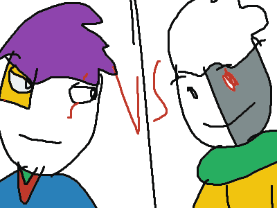 1v1 with anibot in minecraft