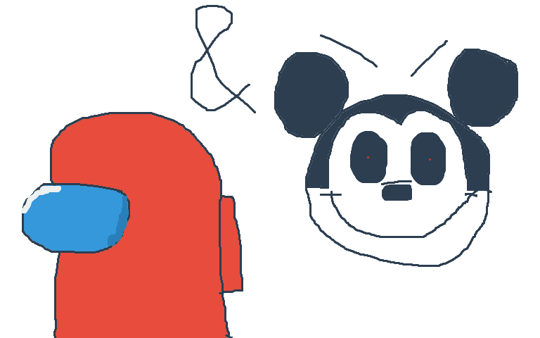 Sus The Impostor sh- & Scary Happy Mickey Mouse