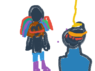 Crro x witty rainbow new hairstyle 