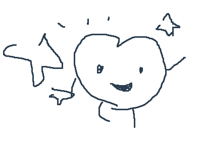 Cute heart is dancing! (A gift)