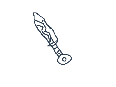 Knife shine overexaggeration