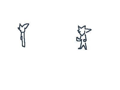 So I made a fight, really basic