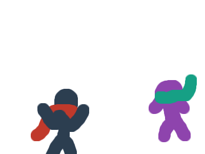 Red ninja VS purple ninja