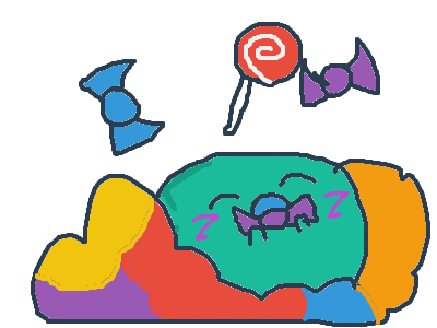 Blob likes candy! :D